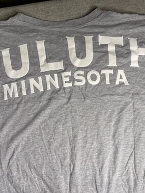 Exist Duluth Minnesota Long Sleeve Shirt Gray Graphic Tee NWT Size XL